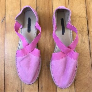UNISA pink suede espadrilles. Size 6
